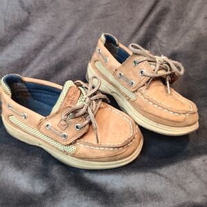 Toddler Sperry Topsiders Boat Shoes Size 10 Tan